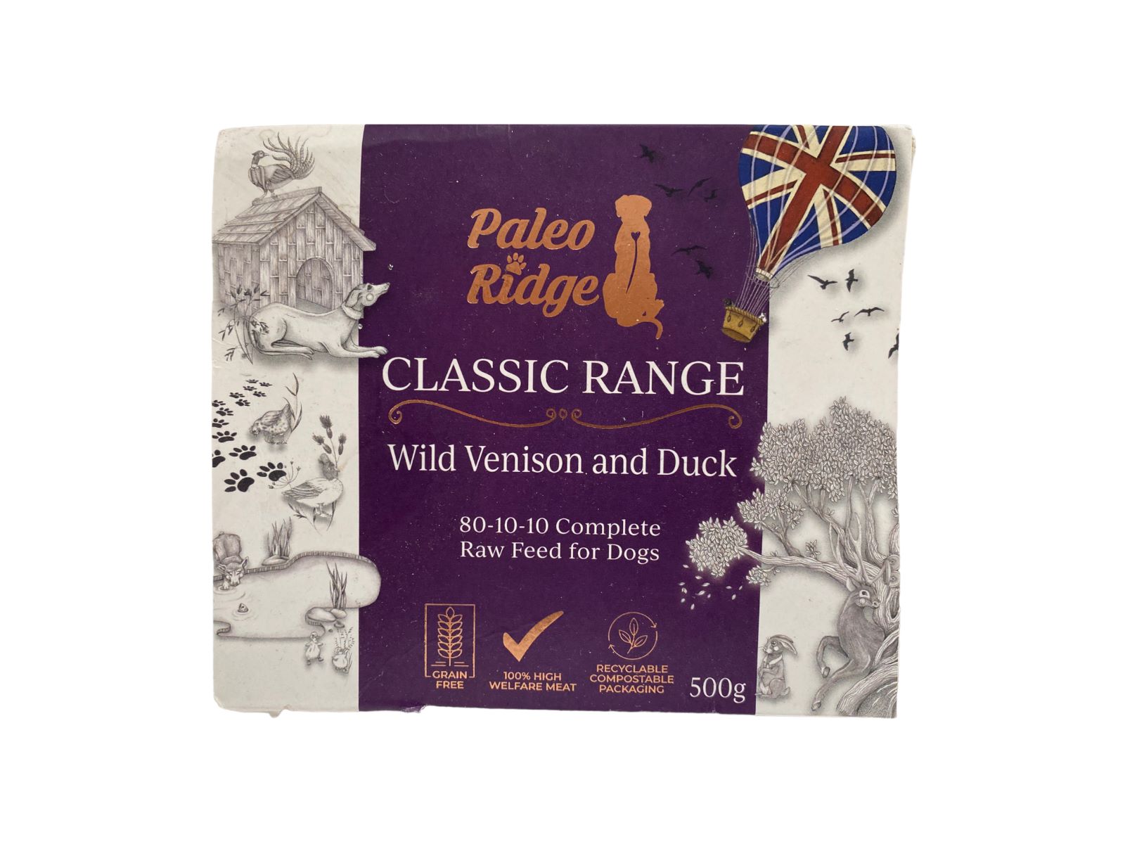 Spring Ridge Venison Classic Wild Venison and Duck - 500g - Go Raw Dog Food